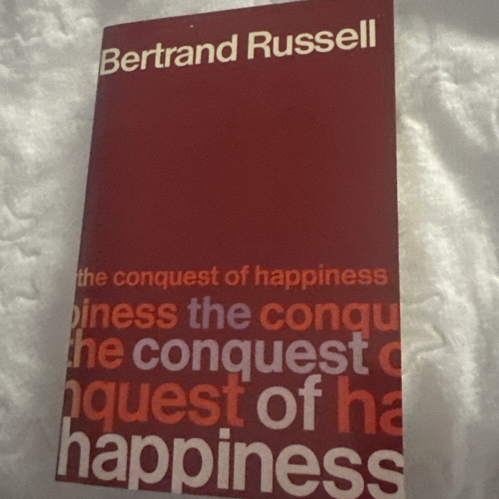 Conquest of Happiness by‎ Bertrand Russell First 1st Edition VG PB 1988